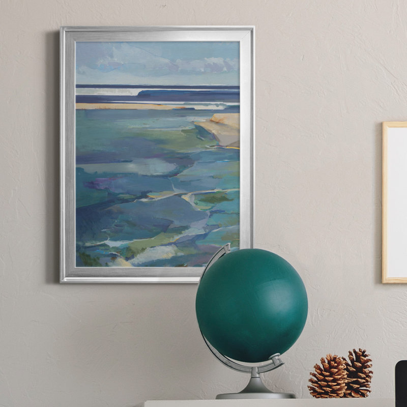 Breakwater - Reproduction de photo sur toile, H 18,5 po x l 24,5 po, Argent argent