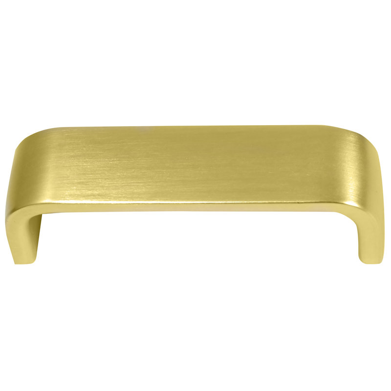 Cup / Bin Pull, Matte Brushed Brass, 6 19/64"