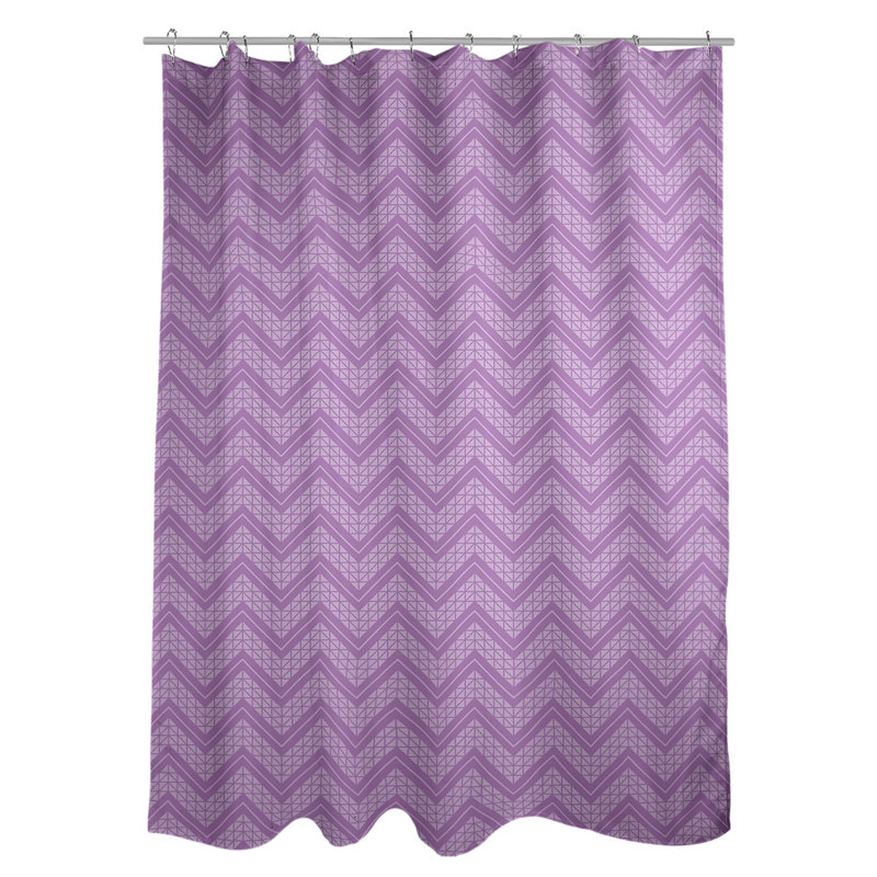Chevron Shower Curtain, Light Violet
