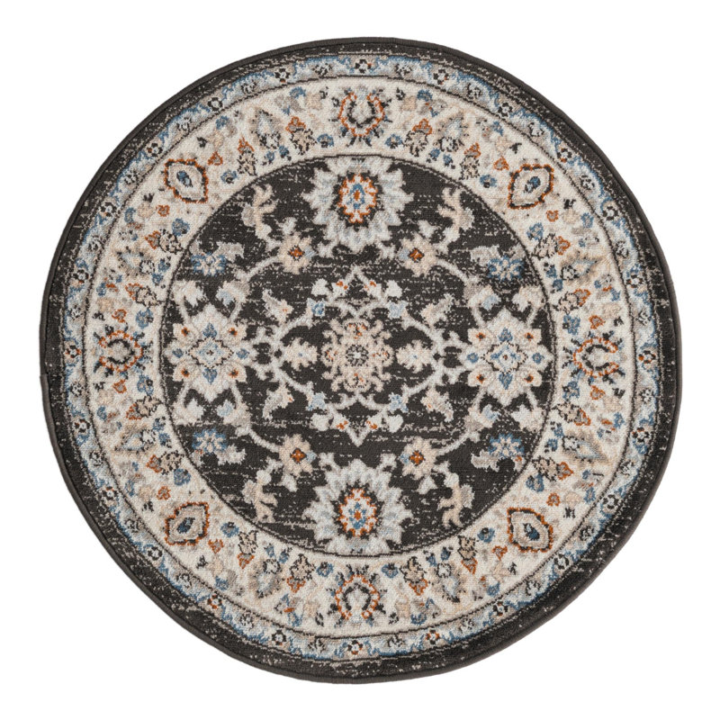 Arends Floral Indoor Rug, Round 3'