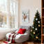 Ensemble de 3 impressions d'art sur toile, "Christmas Snowy Deer"-1314437516