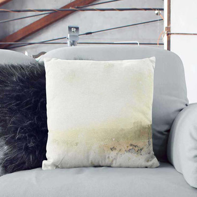 Santa Monica State Beach in Abstract Cushion with Filling