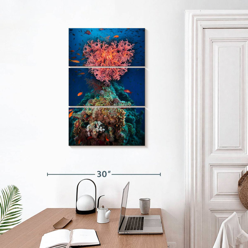 Cœur de corail Brampt, H 32 po x l 20 po