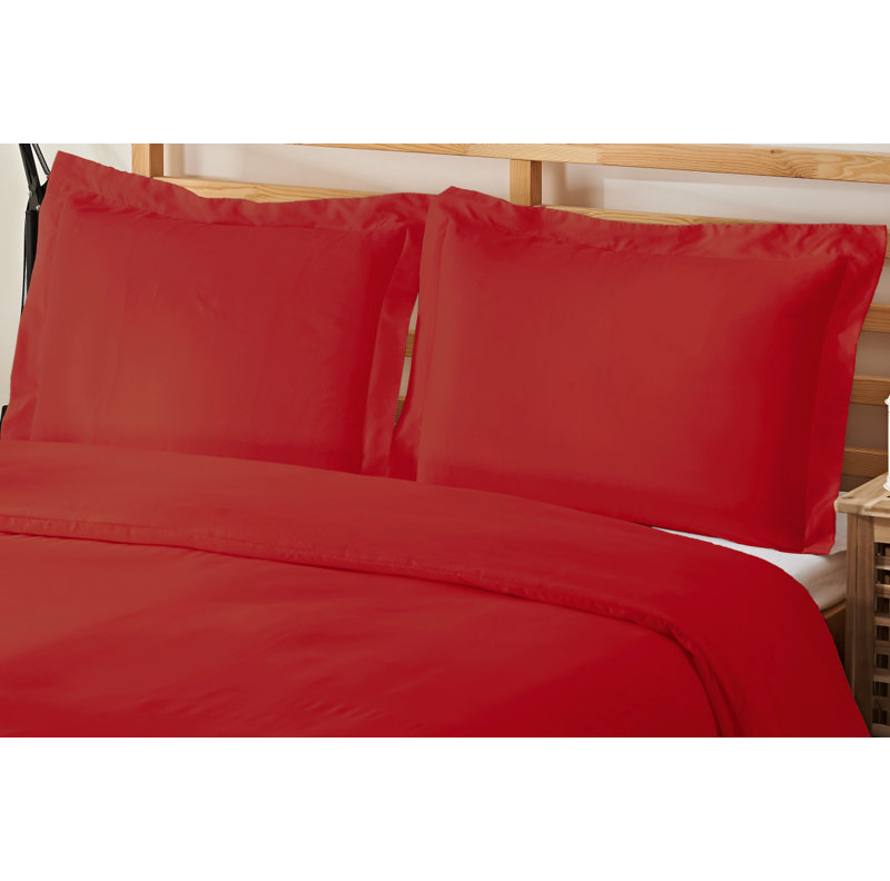 Ensemble de housse de couette pour grand lit 3 pièces , Rouille, Housse de couette simple + 1 taie décorative stan