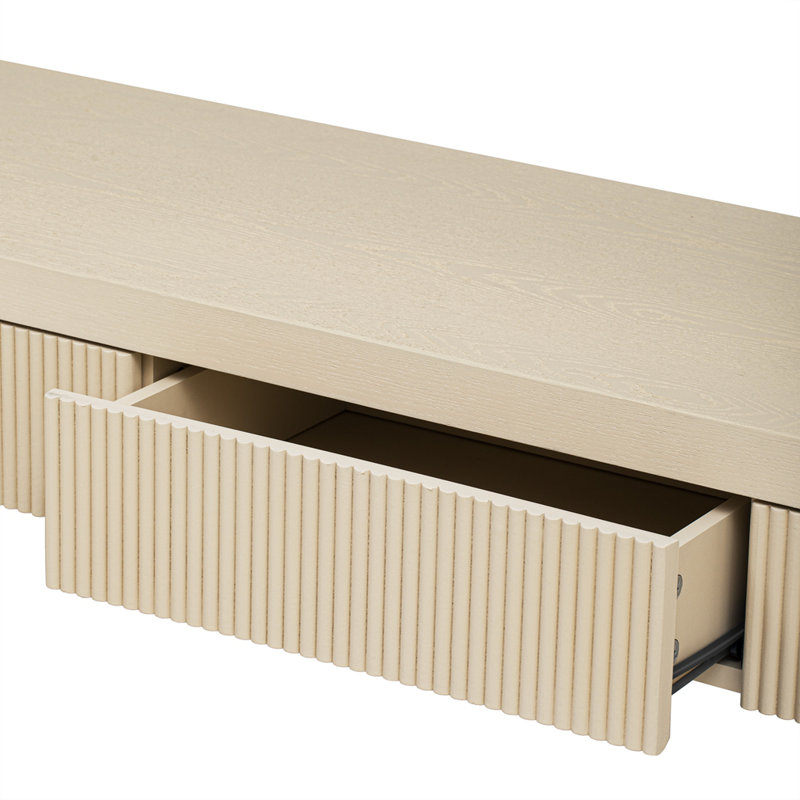 Console rustique avec tiroirs, Abricot