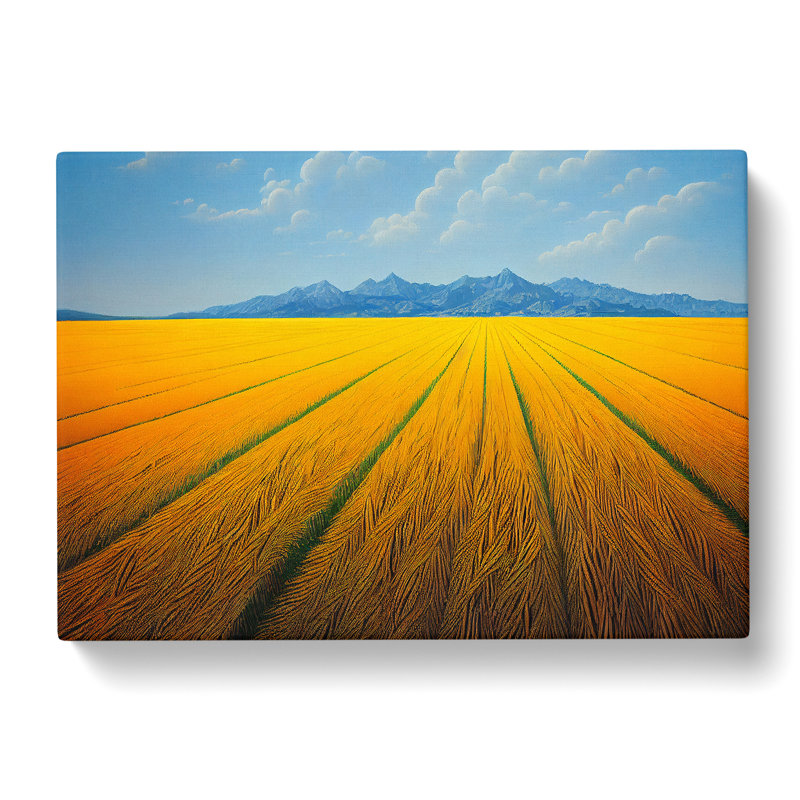 Delightful Wheat Field - Wrapped Canvas, 40cm H x 60cm W x 3cm D