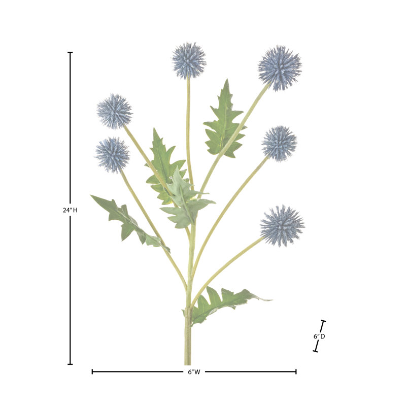 Plastic Echinops Spray 24"