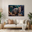 Chats, Tennessee Rex, art mural en métal gris-254652407