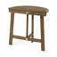 Table bistro d'extérieur pliante demi-ronde en bois d'acacia, finition grise-1242562733
