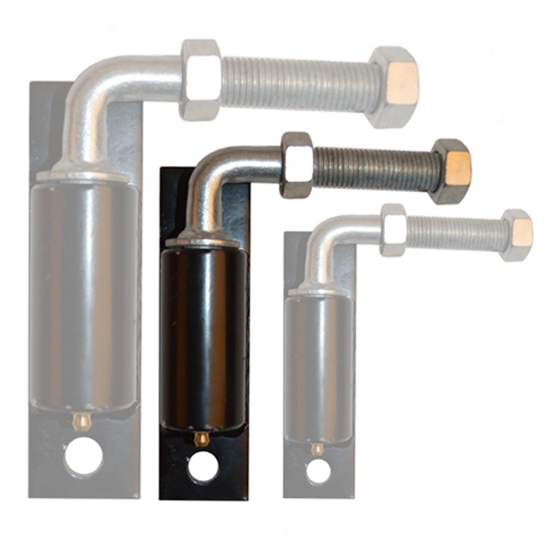 ALEKO Steel 1/2" Black J-Bolt Hinge for Swing Gates