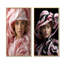 Femme chic avec chapeau - ensemble de salon mode et art mural-796268046-796268043