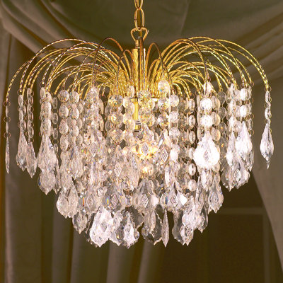 1 - Light Gold Crystal Pendant