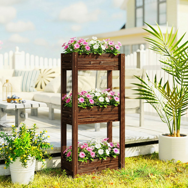 Wood Raised Garden Bed