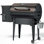 Kingchii 456 pieds carrés Barbecue en bois avec fumoir et barbecue à granules de bois avec contrôle automatique de la température, pieds pliants pour terrasse extérieure, bronze