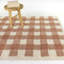Tapis rose à poils longs March Gingham-622507489