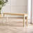 Alissah Solid Wood Farmhouse Extendable Dining Table with x1 Large Alcazar Dining Bench