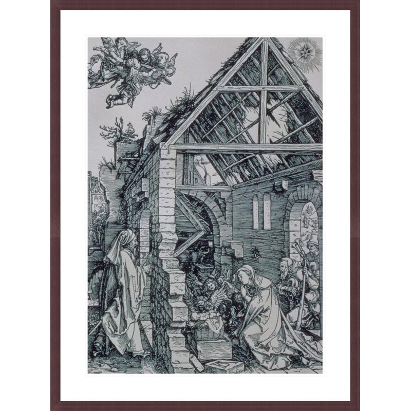 «The Adoration of the Shepherds» par Albrecht Dürer, impression giclée sur cadre, H 41,5 po x l 31,27 po