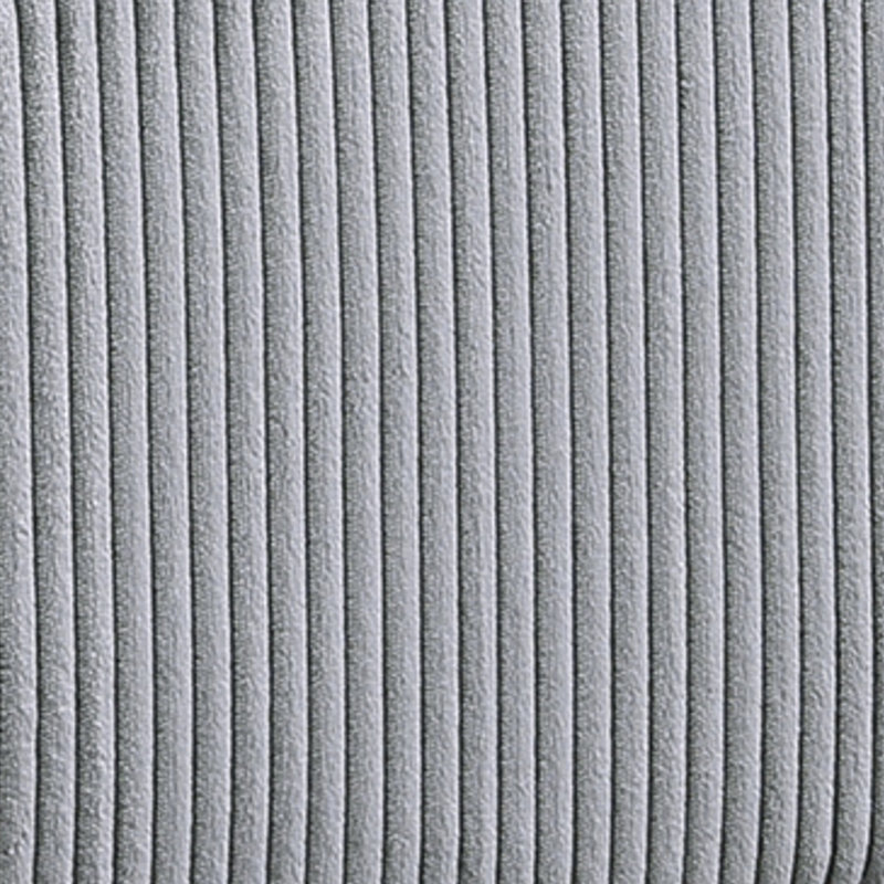 Canapé modulaire gris foncé avec revêtement en velours côtelé et 6 pièces modulaires pour la maison