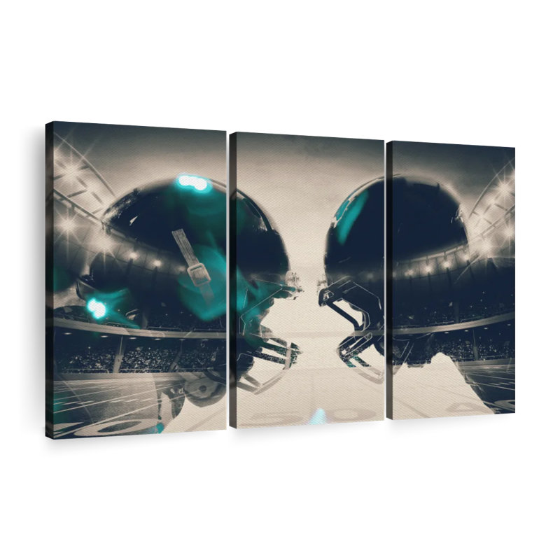 Football Clash 3 pièces, H 20 po x l 33 po x P 1,25 po
