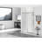 55.47" - 60" W x 76" H Single Sliding Frameless Shower Door-85752684