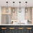 Sandrell 1-Light 12" H Gold/Black Pendant