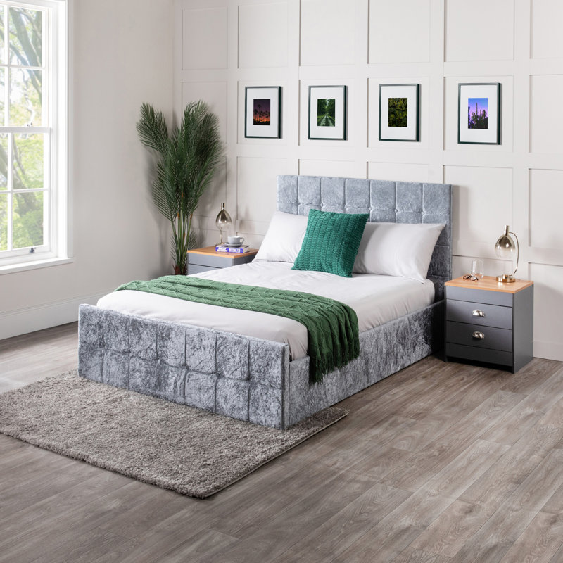 Hagia Upholstered Ottoman Storage Bed, Single (3')