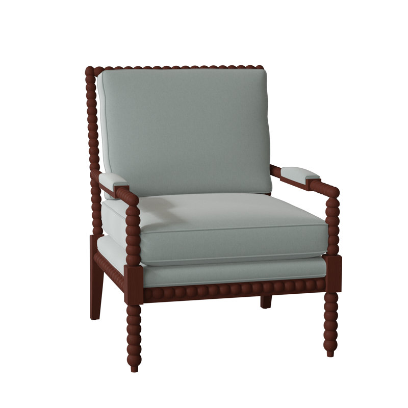 Keaton Upholstered Armchair, Peyton 21 Dove Performance Twill, Cashmere