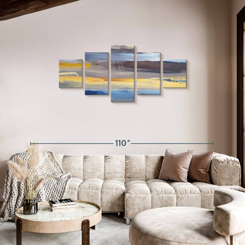 Paysage de glacier minimaliste, H 34 po x l 74 po