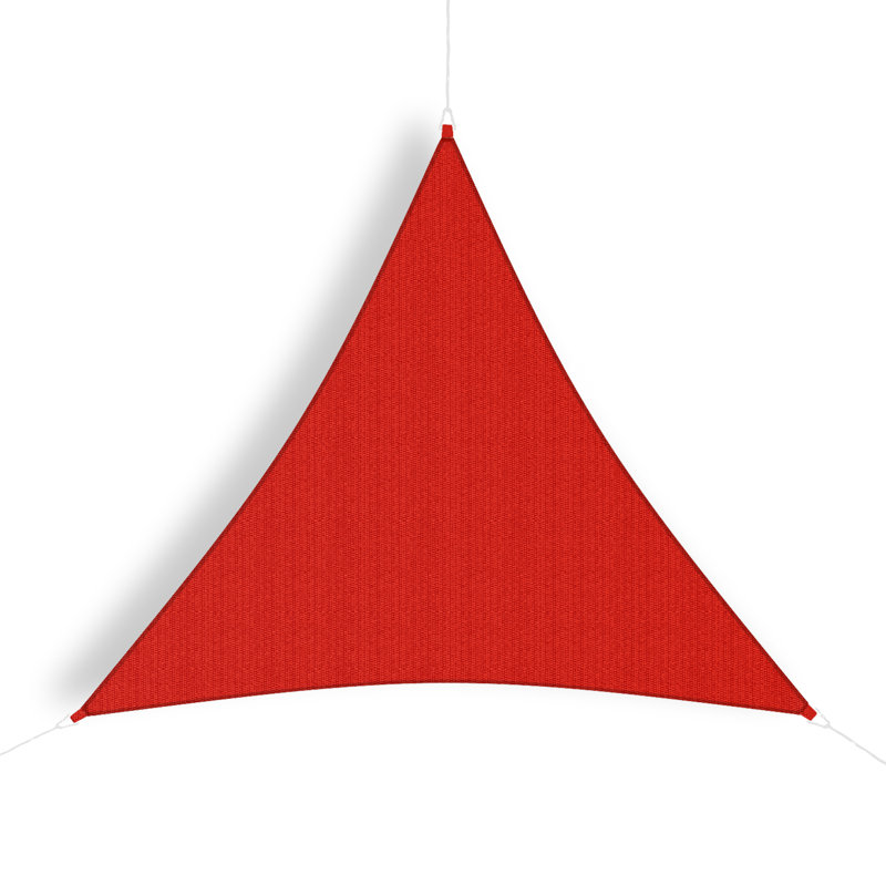 Toile d'ombrage triangulaire 10 pi, Rouge
