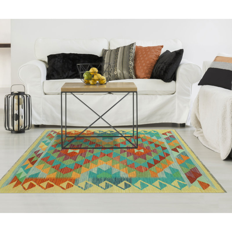 Bobbee Wool Geometric Indoor Rug
