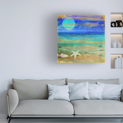 Sasha Turquoise Moon Night Canvas Art_ALI73201
