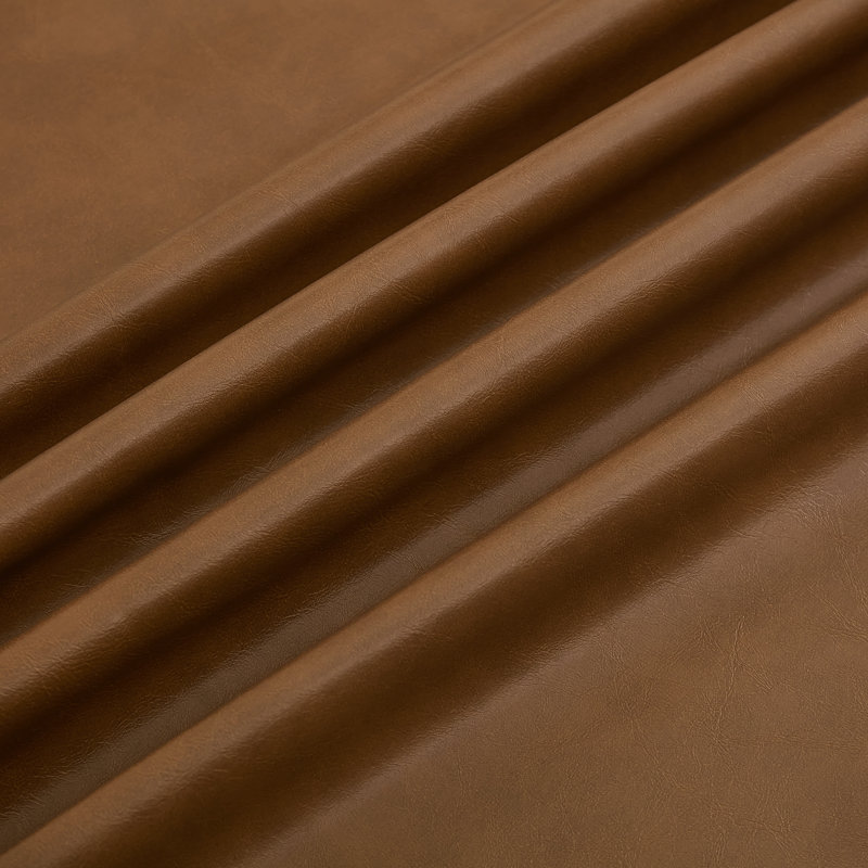Chaises d'appoint rembourrées en similicuir, Whisky brun, 4