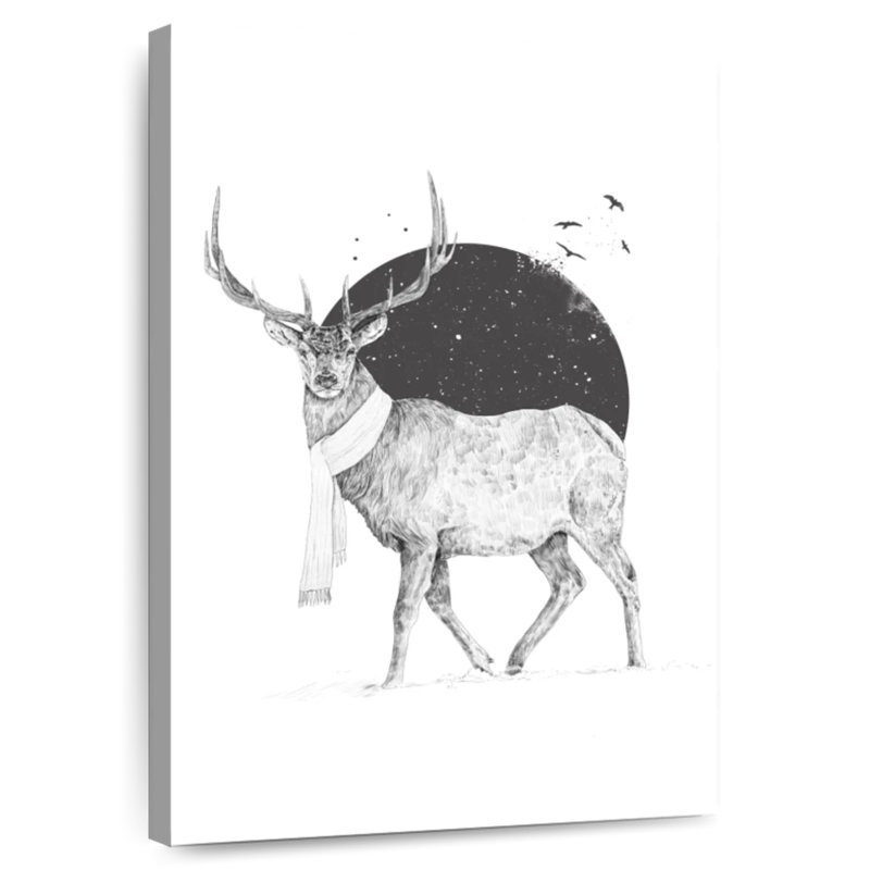 Brampt l'hiver est tout autour, H 45 po x l 30 po