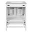 Meuble-lavabo de 24 pouces avec lavabo encastré intégré et armoire de rangement avec 2 portes et 1 tiroir. Comprend une tablette de porte à double couche, une conception à fermeture douce et des solutions de rangement polyvalentes-116234297