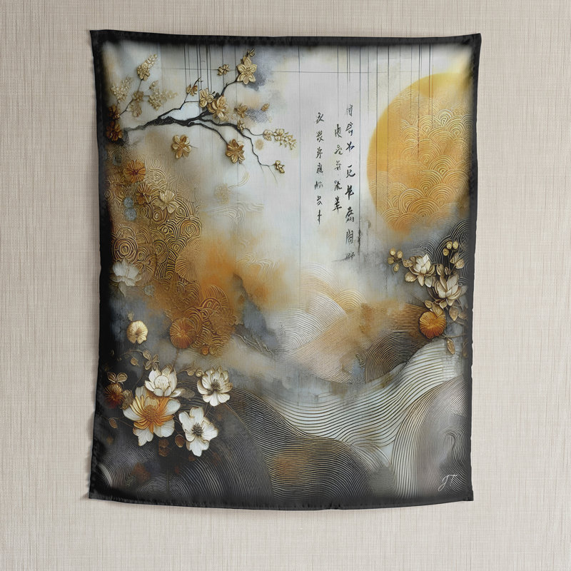 Asian Dawn Tapestry, 60" H x 50" W