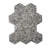 Amalfi 9x8 in. Black with Amber Pearl flecks Glossy Shell, Terrazzo Hexagon Wall and Floor Tile (1.8 sq ft/case, 5-Pack)-123155127