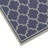 Blue and White Geometric Area Rug