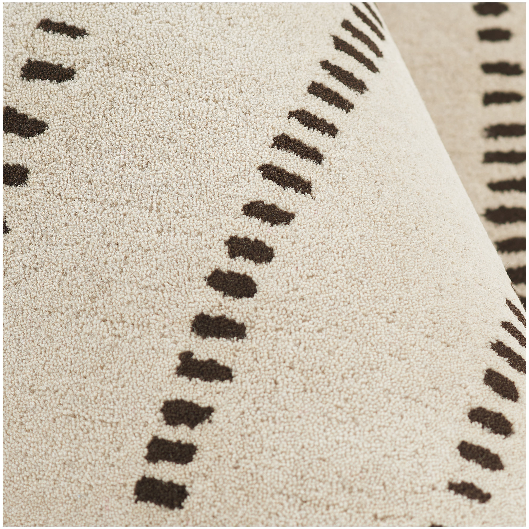 Austen Hand Tufted Wool Beige Rug, Rectangle 9' x 12'