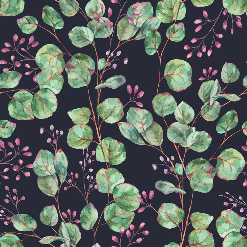 Rouleau de papier peint à peler et coller Prana Eucalyptus, L 16,67 po x l 25 po