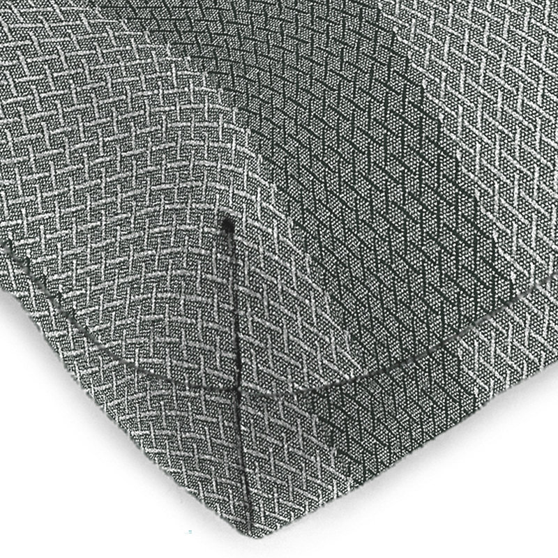 19" x 19" Outdoor Wicker Seat Cushion, Conway Smoke Polyester