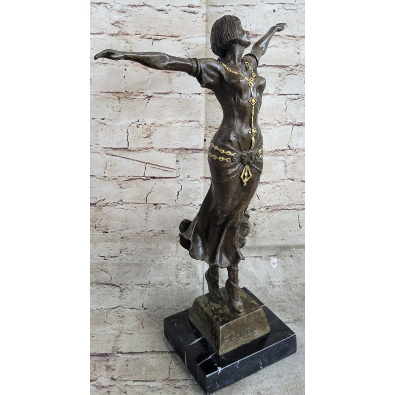 Sculpture Britan Girl Art Nouveau