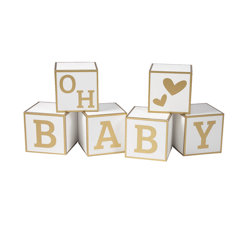 Baby Blocks Guest Book Decoration