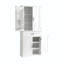 Armoire de rangement de salle de bain H 72,2 "avec tiroir Bryse, espace de rangement multiple, tablette réglable-1505872970