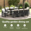 Emiya 8 - Person Patio Dining Set with Rectangular Table-1470200432