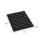 Surmatelas double en coton noir 2 po