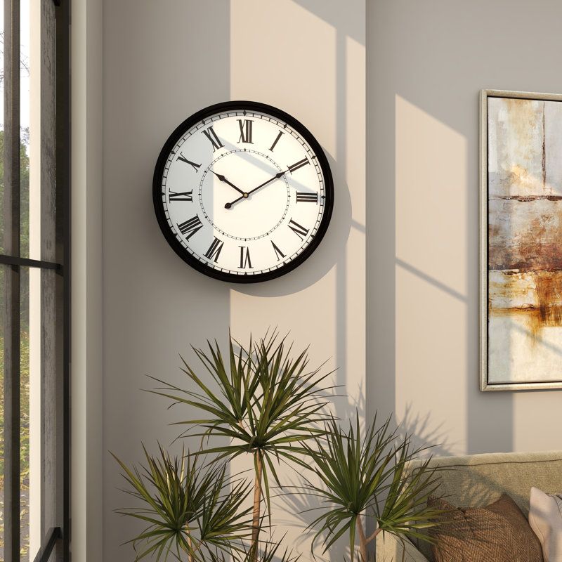 Horloge murale Abdinasir, H 20 po x l 20 po x P 3 po