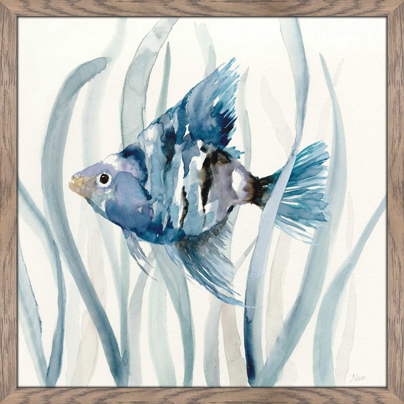 «Fish In Seagrass II», reproduction encadrée, H 19,5 po x l 19,5 po x P 1 po