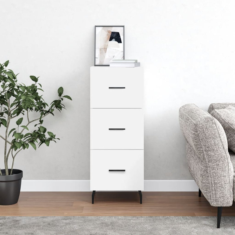 Muhtasim 3 - Drawer Standard Accent Chest, White