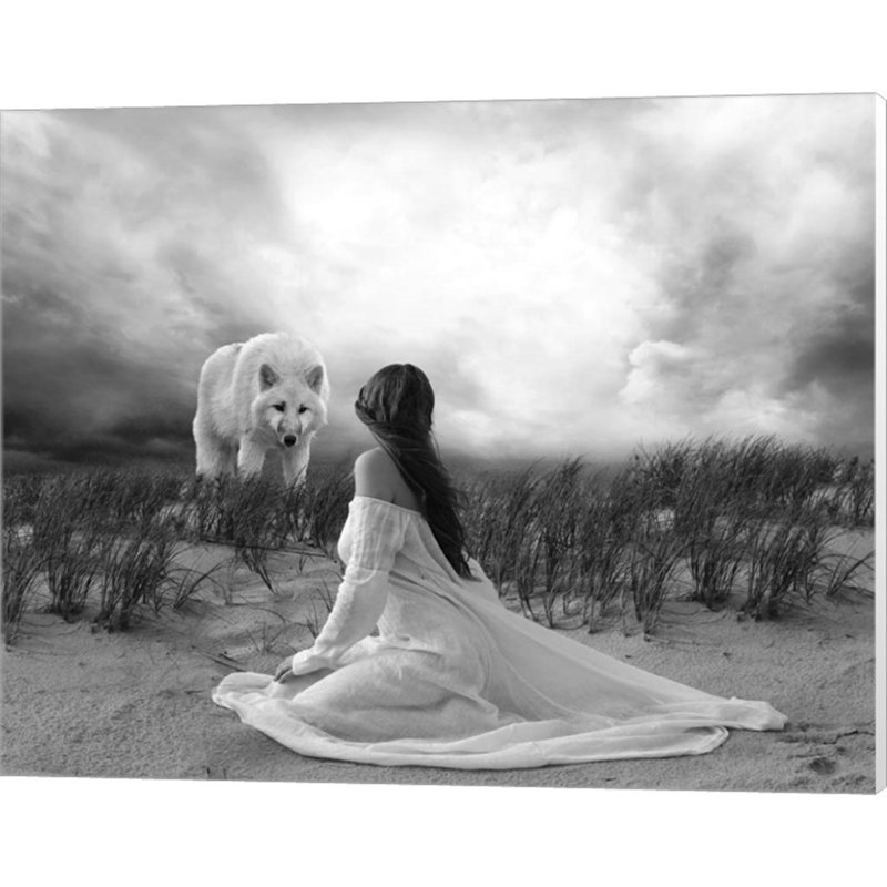 «White Wolf» par Ata Alishahi, art mural sur toile