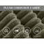 Canapés modulaires confortables, chenille verte moelleuse pour le salon